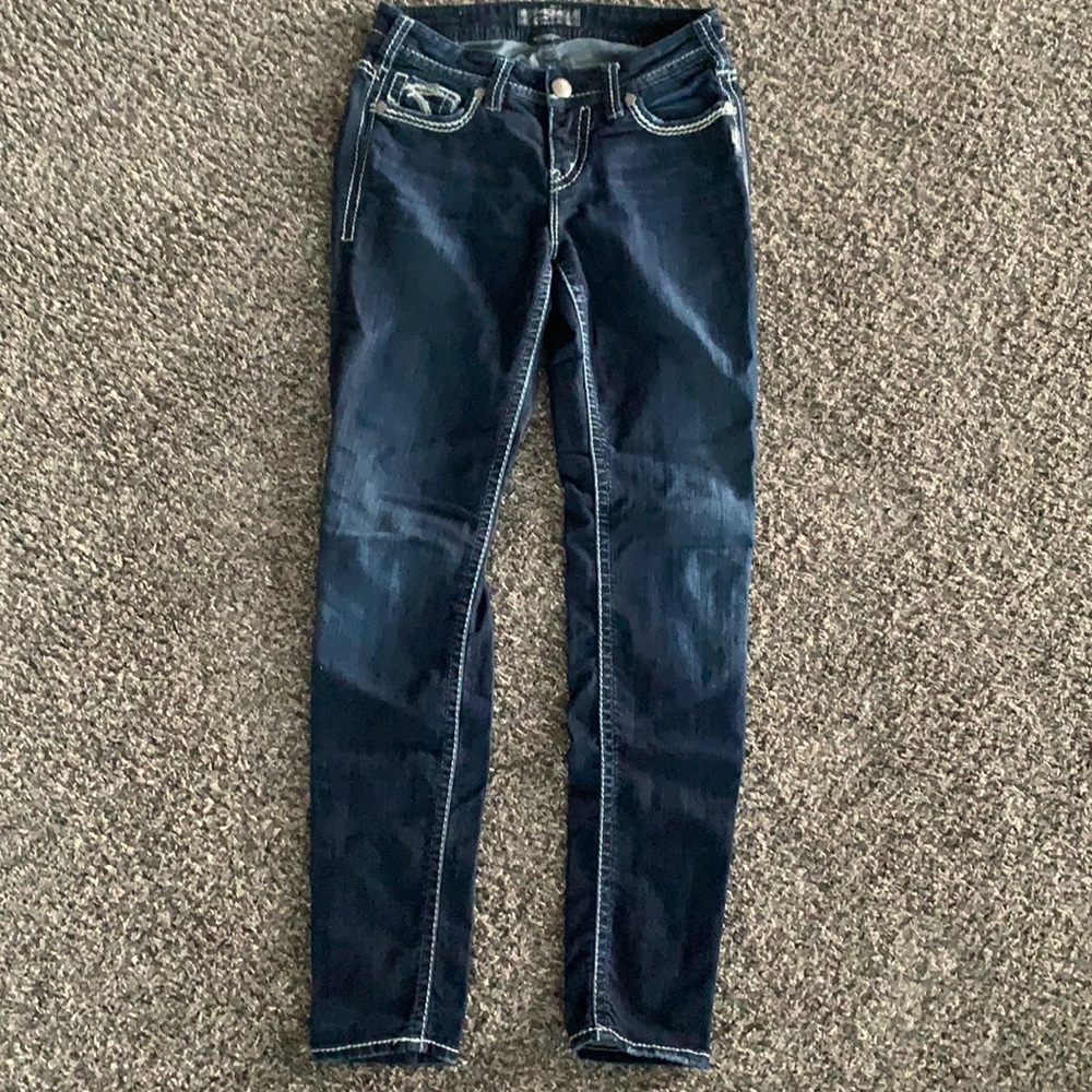 Cute silver jeans